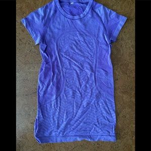 purple lululemon swifly tech short sleeve